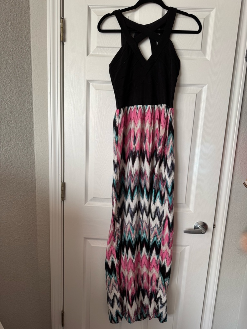 Crystal Doll Multicolor Maxi Dress Size 5